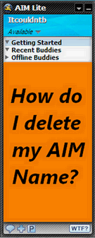 How to delete your AOL or AIM screen name